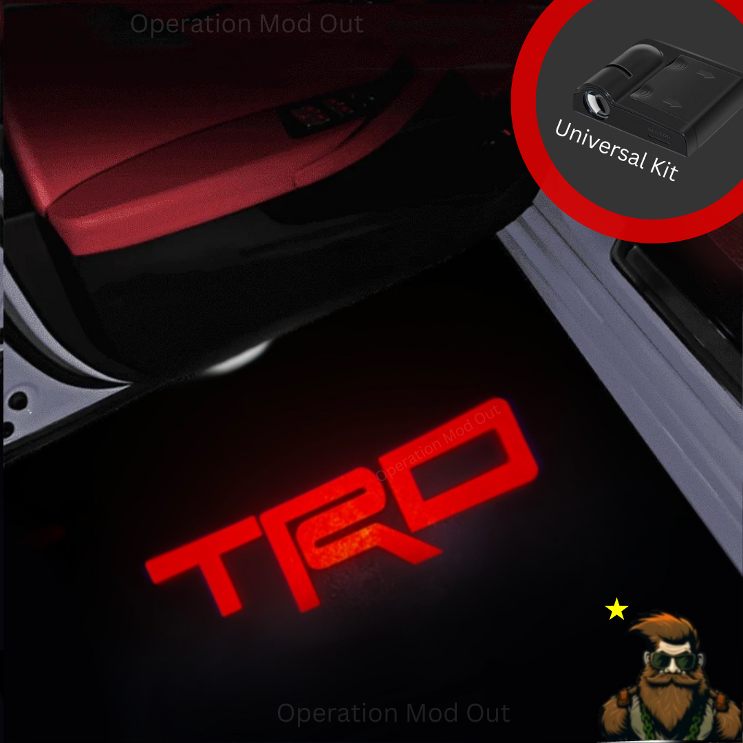 Red TRD Welcome Lights | Door Lights | Projector [Universal Kit]